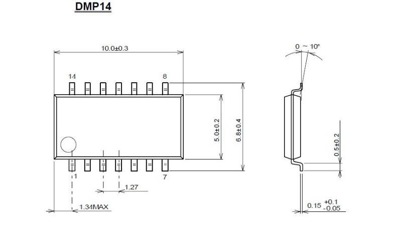 NJU26123VC2 TV用的数字信号处理器